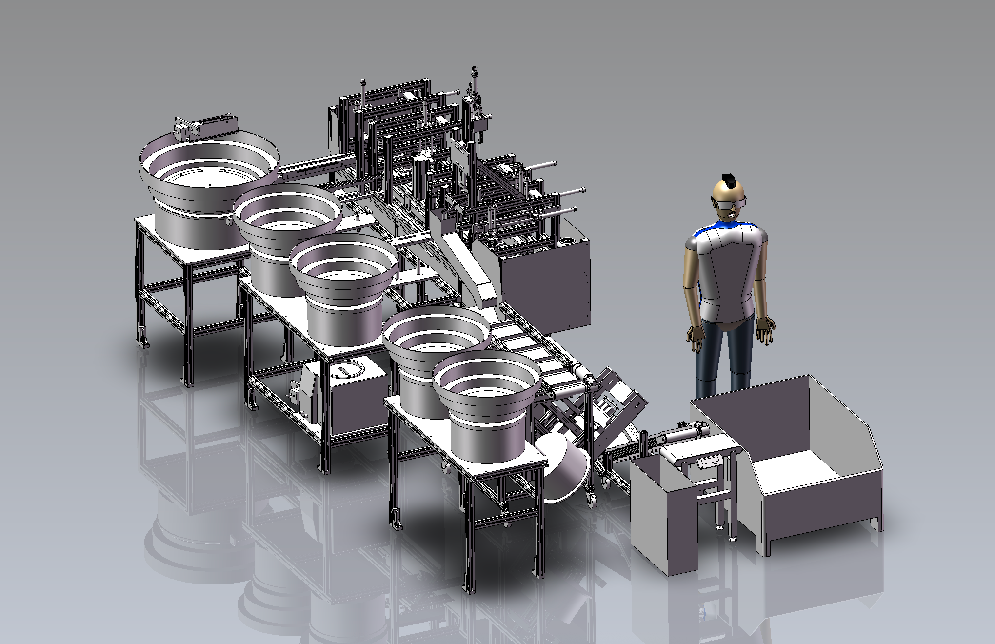 All-in-one equipment for the semiconductor industry — Exploded view